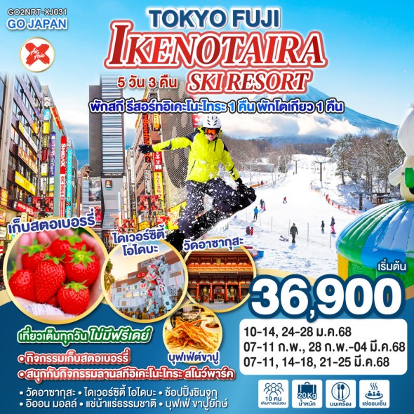 GO2NRT-XJ031-TOKYO FUJI IKENOTAIRA SKI RESORT