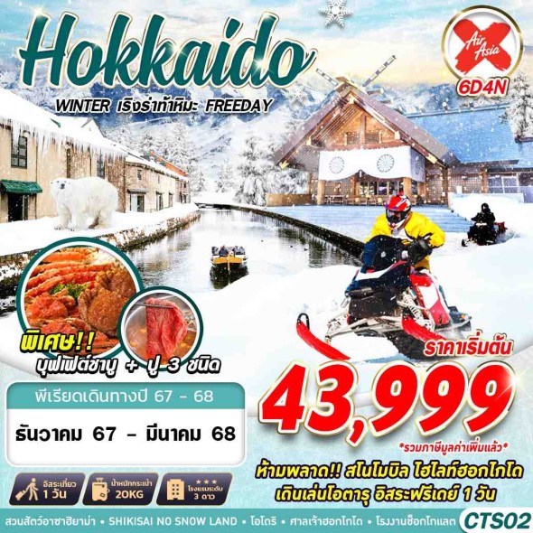 GS CTS02 HOKKAIDO WINTER เริงร่าท้าหิมะ (FREEDAY)