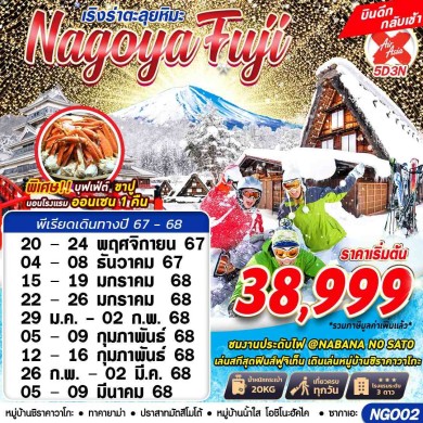 GS NGO02 NAGOYA FUJI WINTER ตะลุยหิมะ (เที่ยวเต็ม)